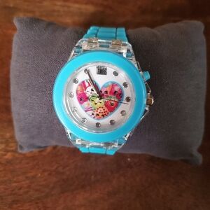 Shopkins Blue Heart Watch